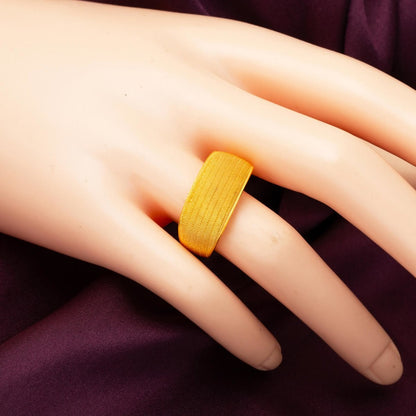 14K Yellow Gold Fashion Mesh Ring