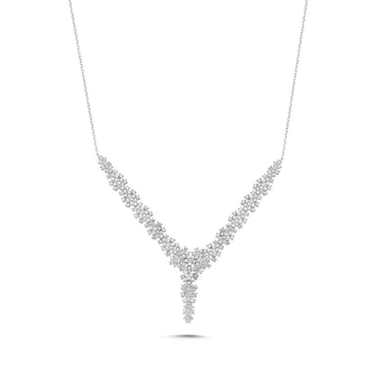 14K White Gold Favorite Engagement Cubic Zirconia Jewelry Set (11.42 g)