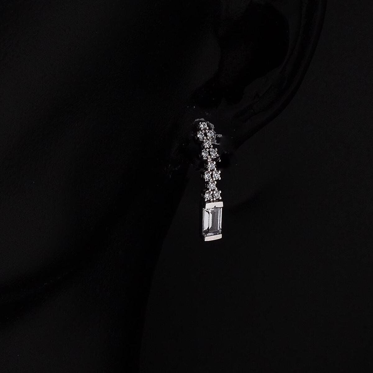 14K White Gold Favorite Baguette Cubic Zirconia Set