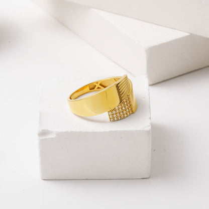14K Yellow Gold Women's Design Ring