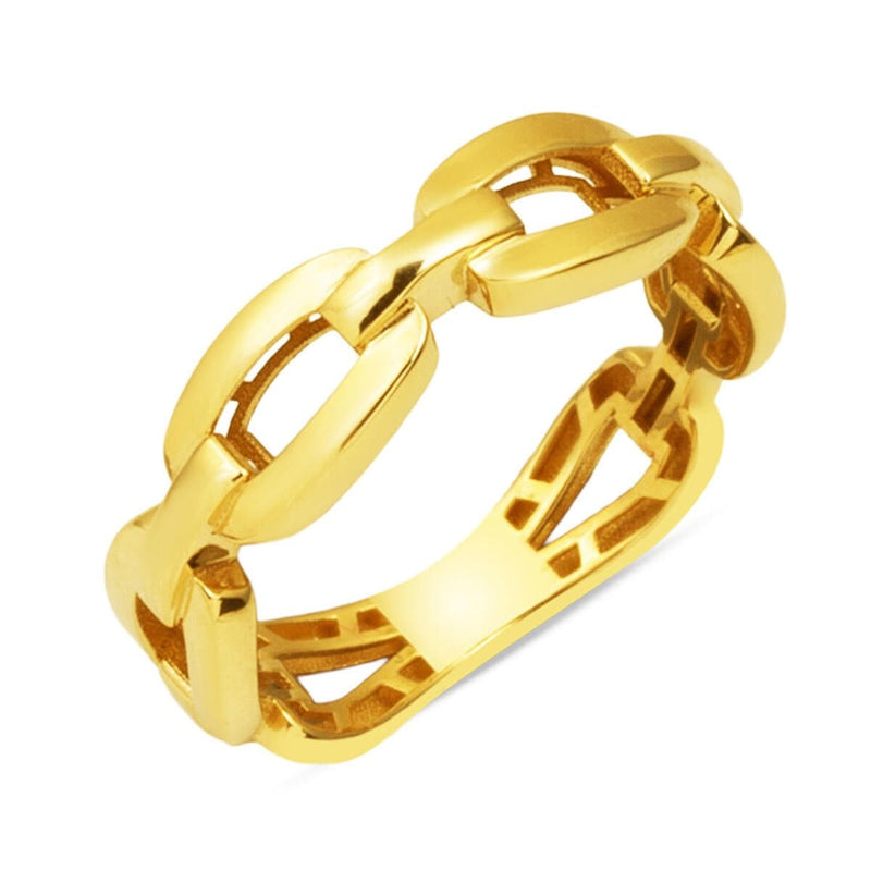 14K Yellow Gold Chain Ring (2.3 g)
