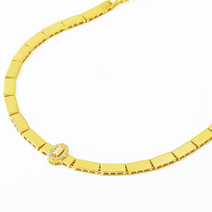 14K Yellow Gold Cagla Enamel Bracelet (3.7 g)