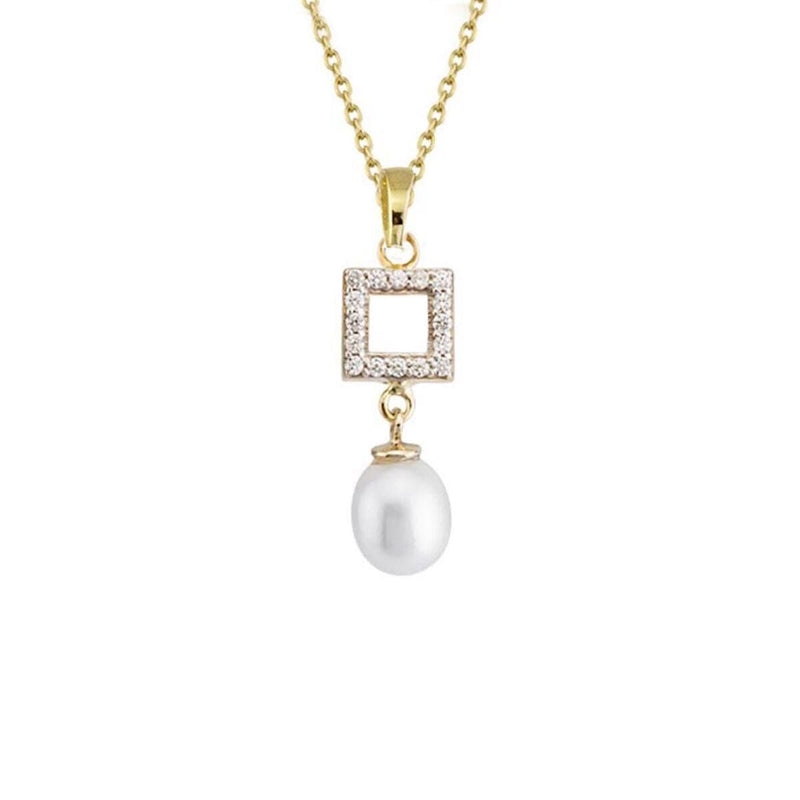 14K Yellow Gold Festa Pearl Necklace