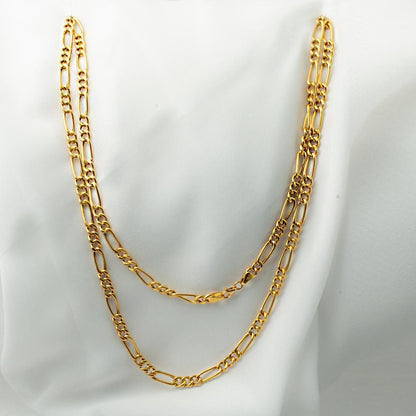 22K Yellow Gold Figaro Chain 60 cm (15.1 g)