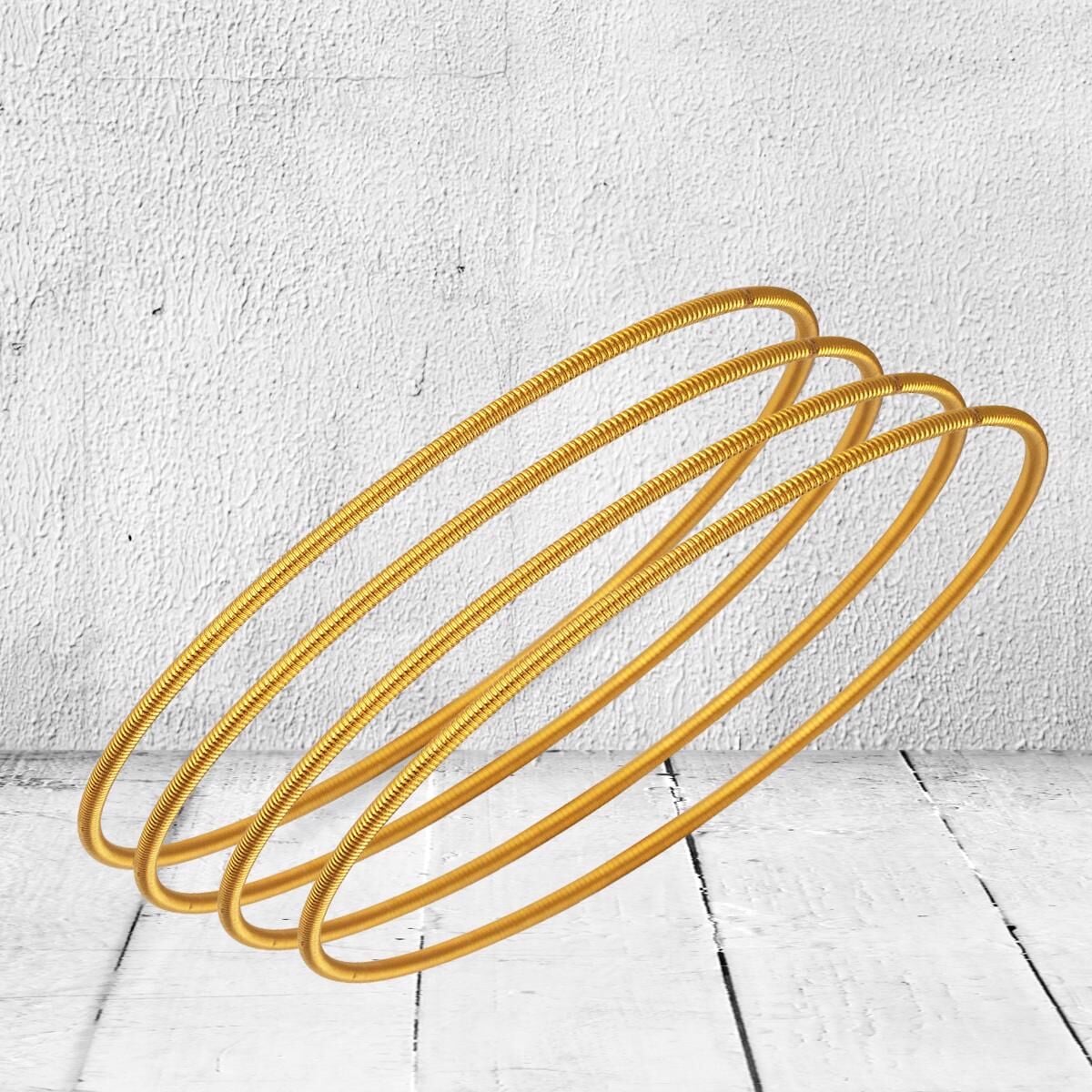 22K Yellow Gold Ribbed Ajda Bangle (36 g)