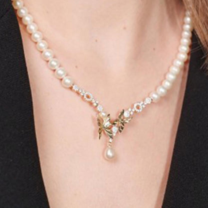 14K Yellow Gold Florina Pearl Bridal Jewelry Set