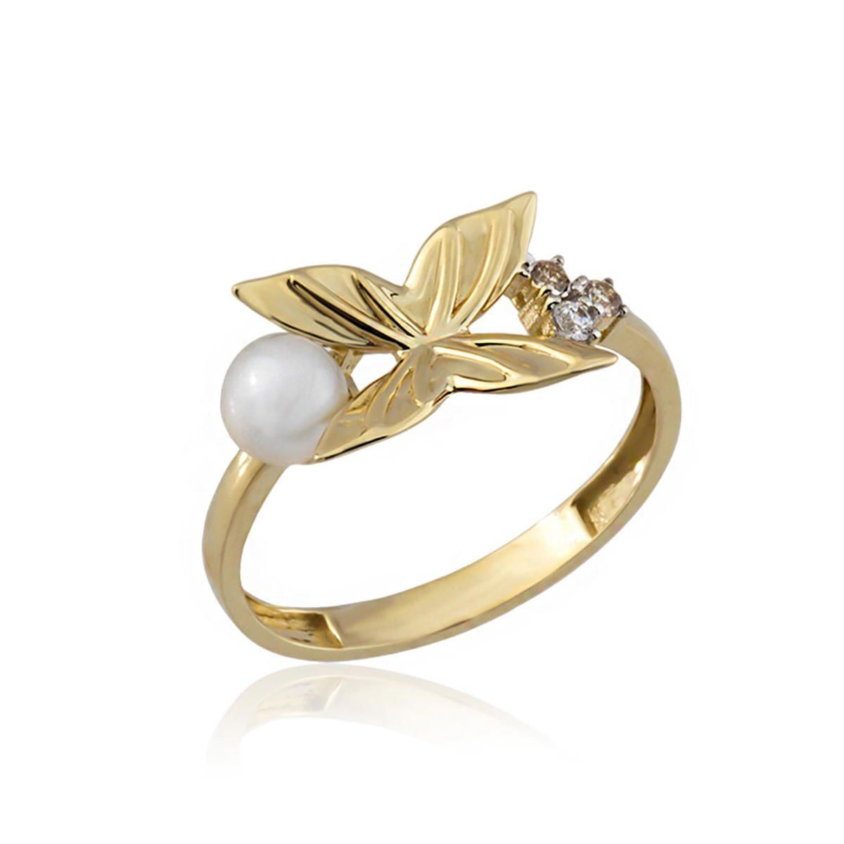 14K Yellow Gold Florina Pearl Ring