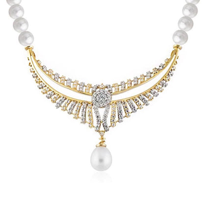 14K Yellow Gold Fonte Pearl Bridal Jewelry Set