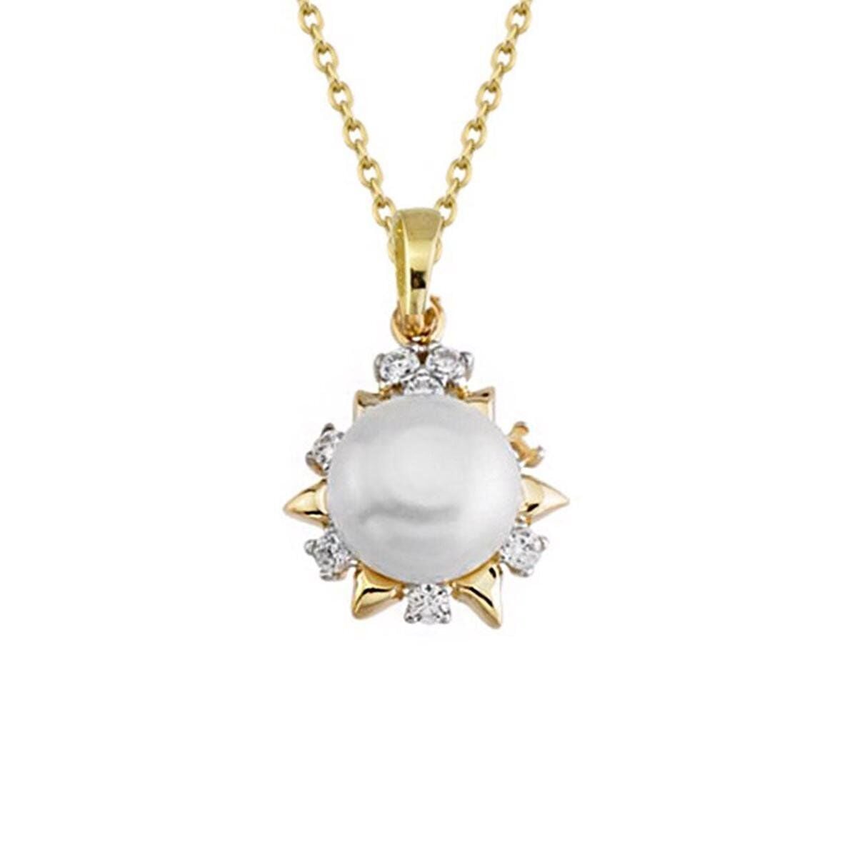 14K Yellow Gold Formia Mini Pearl Jewelry Set | Goldia.com