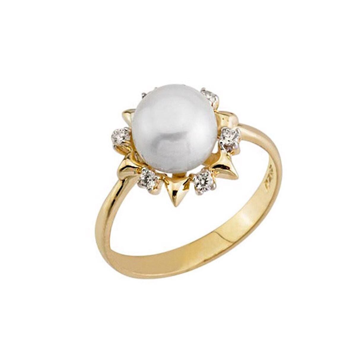 14K Yellow Gold Formia Mini Pearl Jewelry Set | Goldia.com