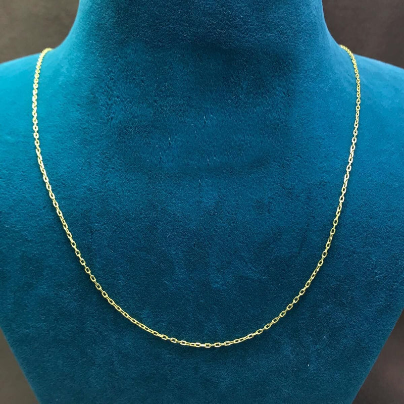14K Yellow Gold Cable Chain Necklace