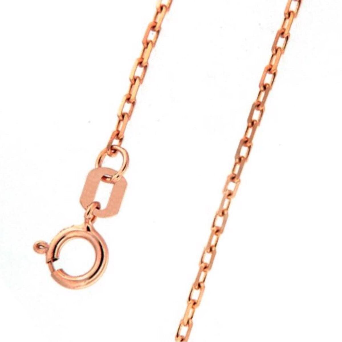 14K Rose Gold Cable Chain