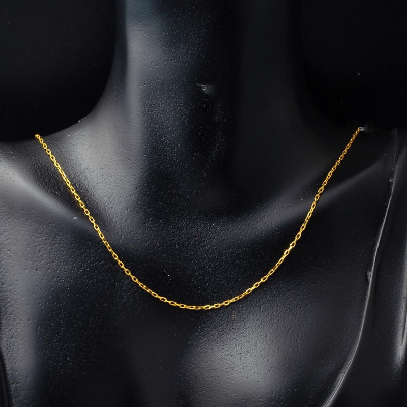 22K Yellow Gold Cable Chain 50 cm (3.45 g)