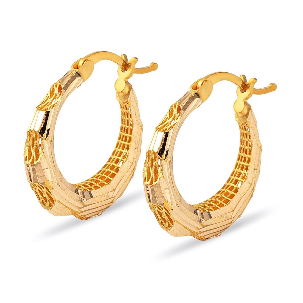 22K Yellow Gold Galaxy Earrings