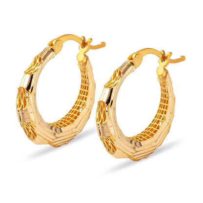 22K Yellow Gold Galaxy Earrings