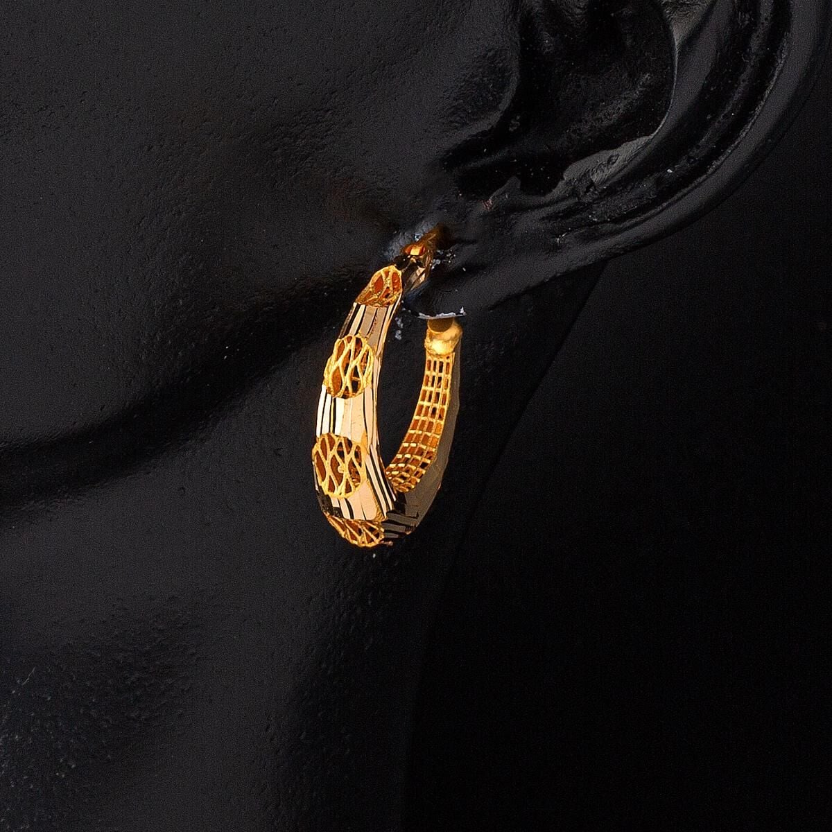 22K Yellow Gold Galaxy Earrings
