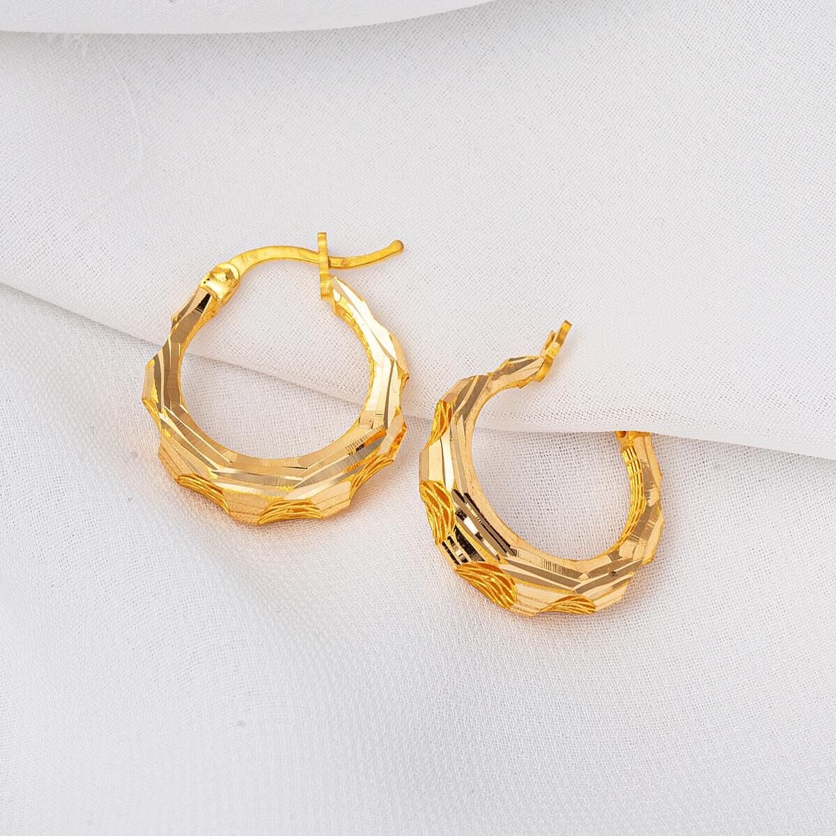 22K Yellow Gold Galaxy Earrings