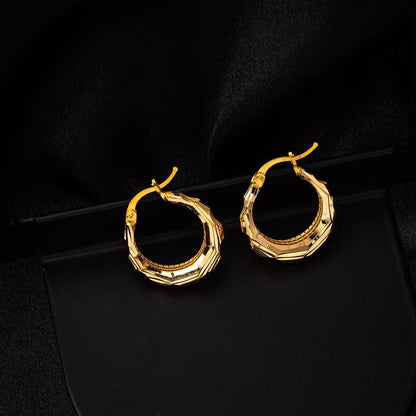 22K Yellow Gold Galaxy Earrings
