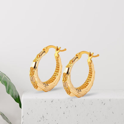 22K Yellow Gold Galaxy Earrings