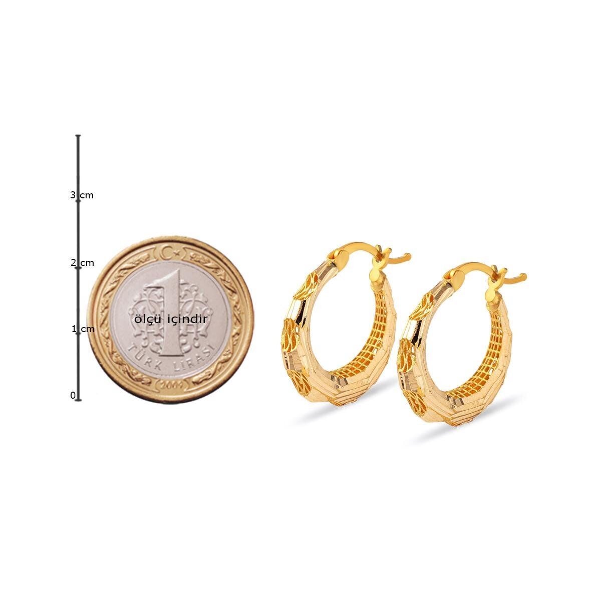 22K Yellow Gold Galaxy Earrings