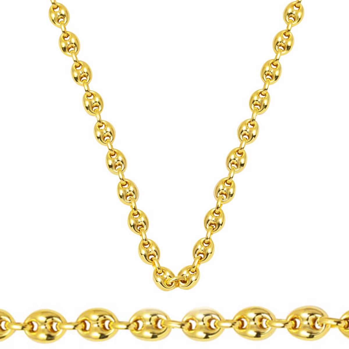 14K Yellow Gold Mariner Knot Chain 50cm