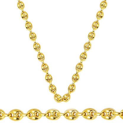 14K Yellow Gold Mariner Knot Chain 50cm