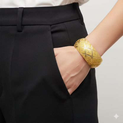 14K Yellow Gold Scheherazade 27 mm Extra Wide Bangle