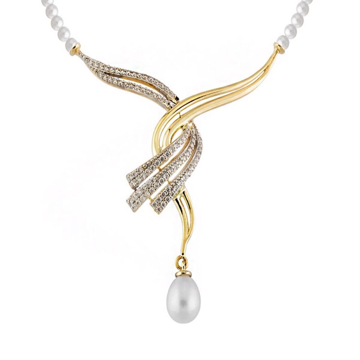 14K Yellow Gold Giulia Pearl Bridal Jewelry Set
