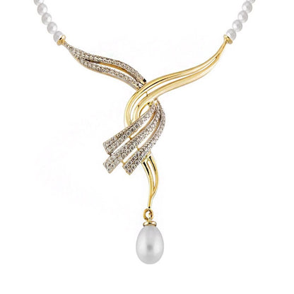 14K Yellow Gold Giulia Pearl Bridal Jewelry Set