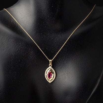 14K Yellow Gold Eye Cubic Zirconia Jewelry Set