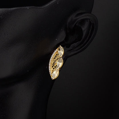 22K Yellow Gold Eye Jewelry Set
