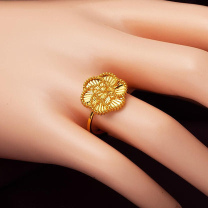 22K Yellow Gold Rose Bud Ring