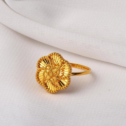 22K Yellow Gold Rose Bud Ring