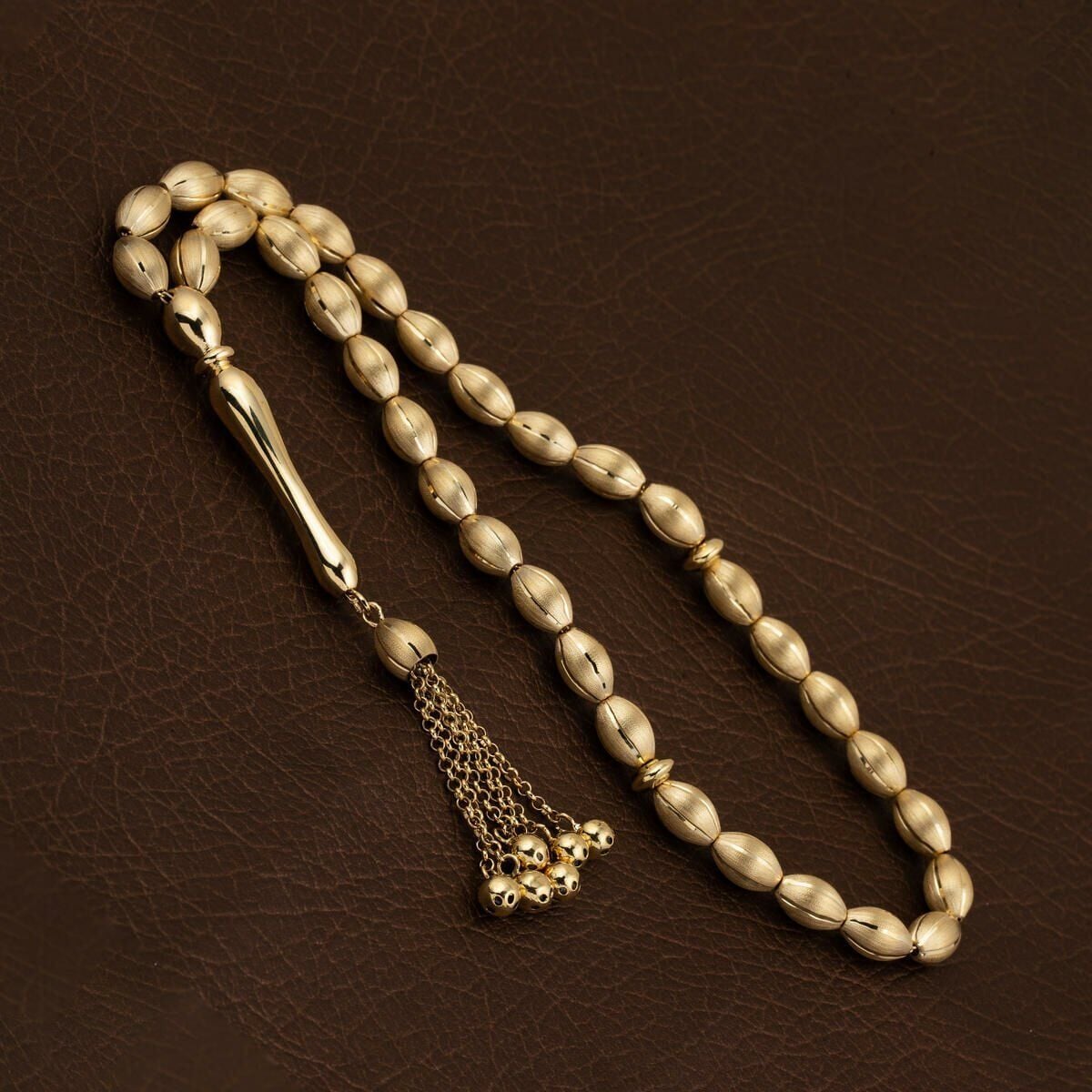14K Yellow Gold Rose Prayer Beads