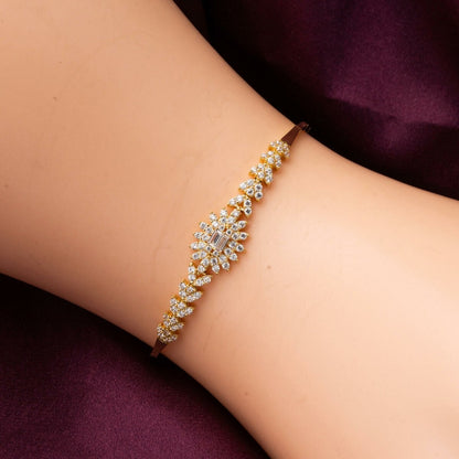 14K Yellow Gold Sun Baguette Cubic Zirconia Set