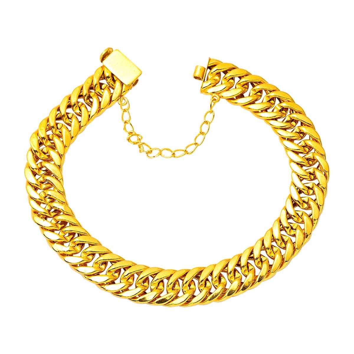 22K Yellow Gold Curb Bracelet (21.15 g)