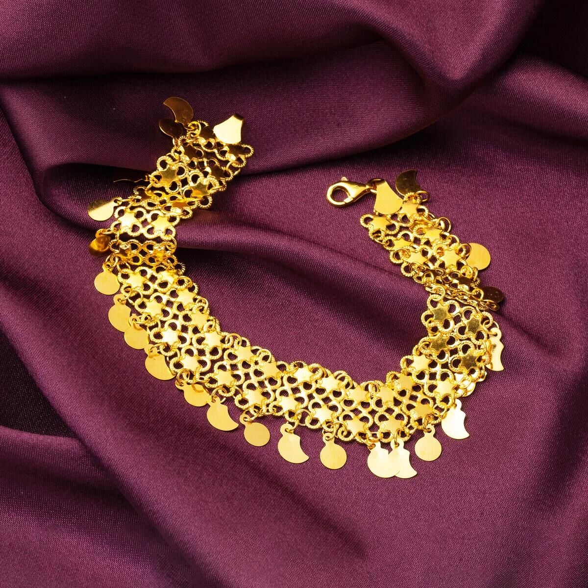 22K Yellow Gold Seed Bracelet