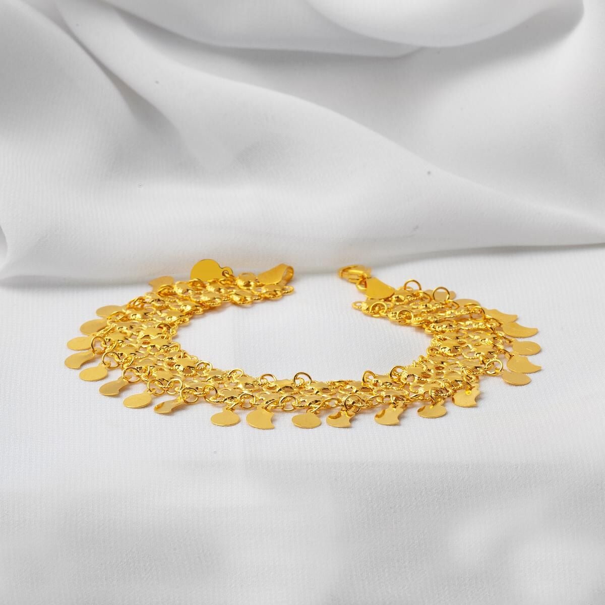 22K Yellow Gold Seed Bracelet