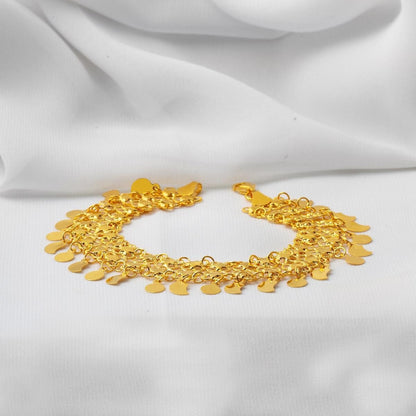 22K Yellow Gold Seed Bracelet