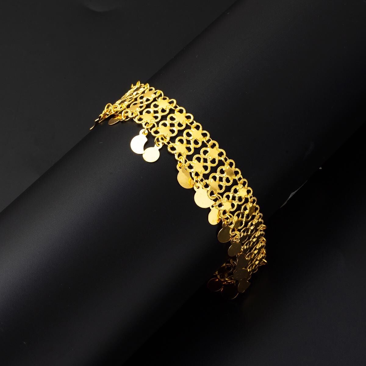 22K Yellow Gold Seed Bracelet