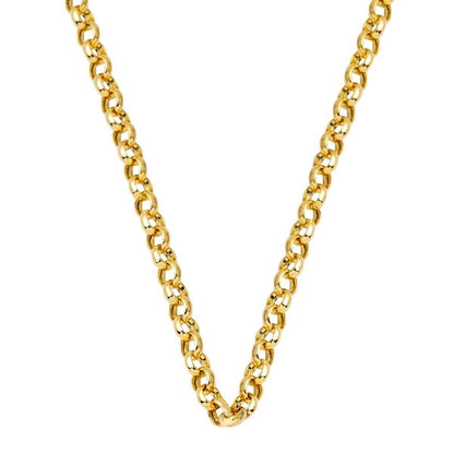 14K Yellow Gold Hoop Chain 50 cm