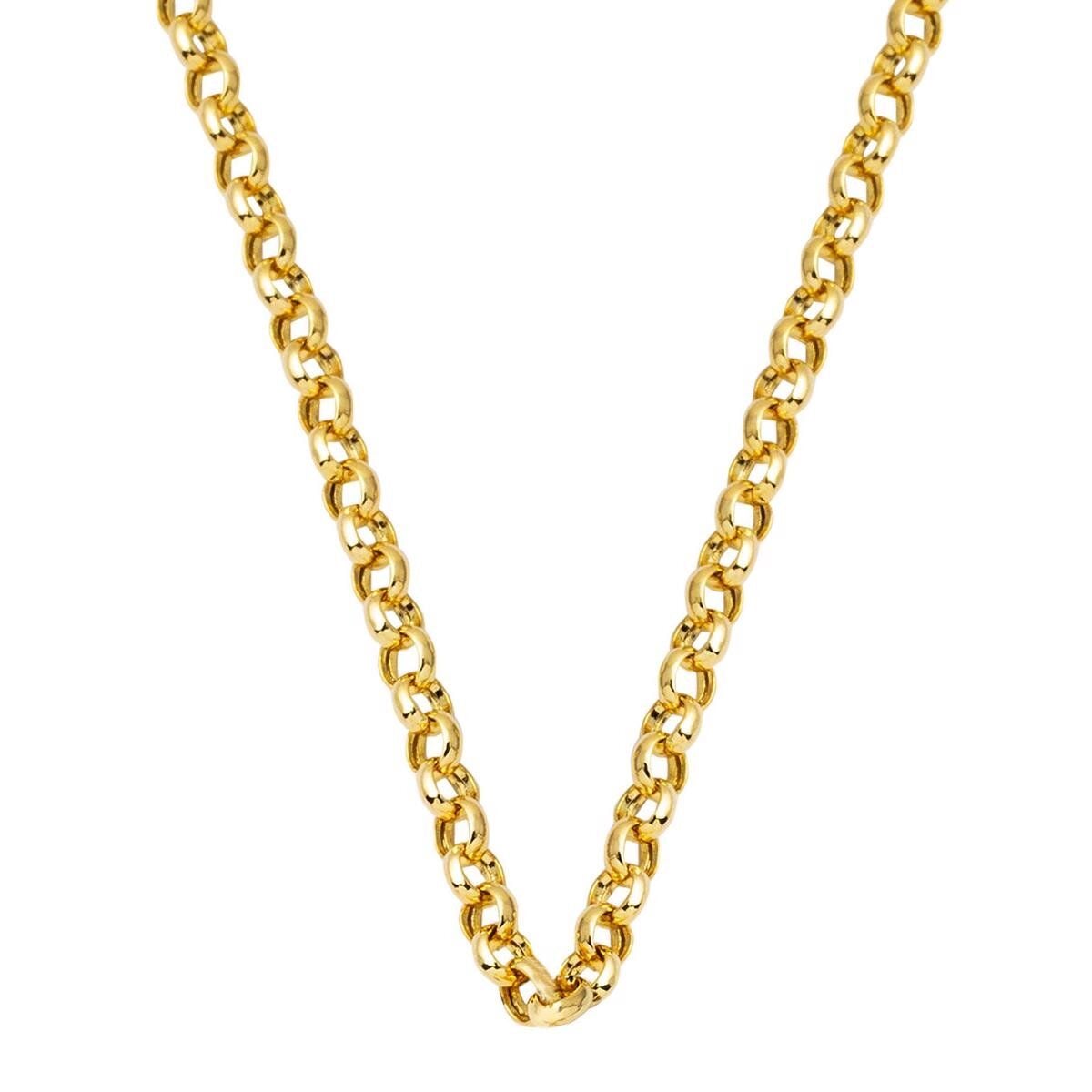 14K Green Gold Hoop Chain