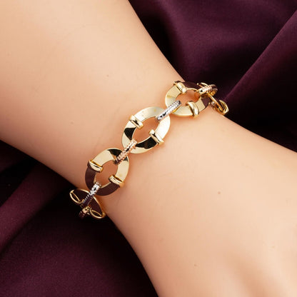14K Yellow Gold Hoop Bracelet