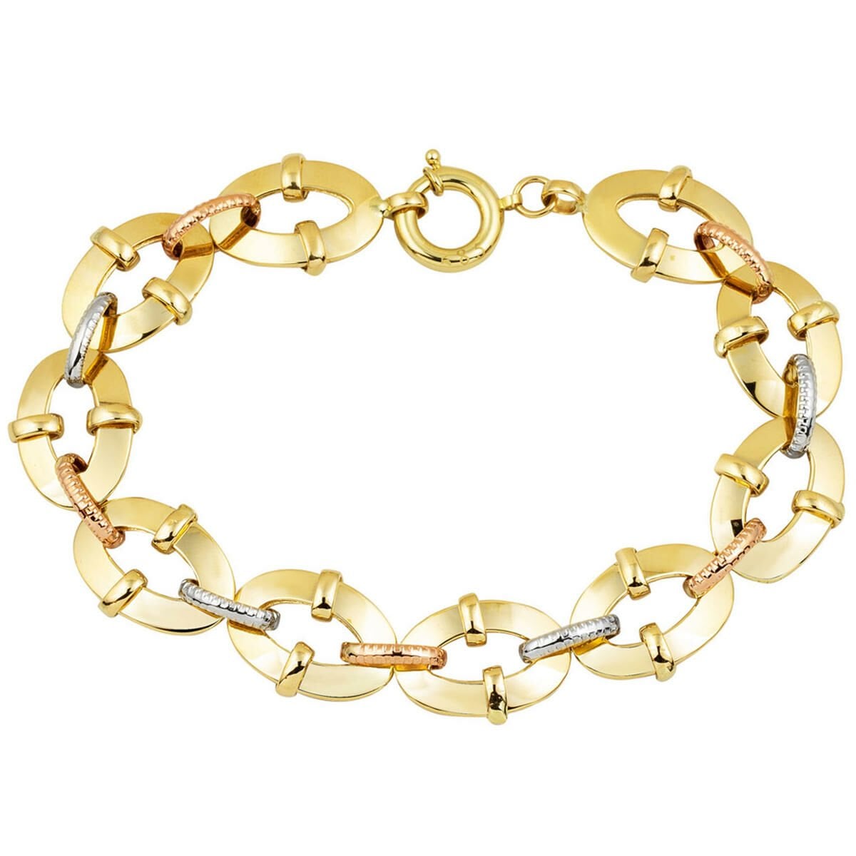 14K Yellow Gold Hoop Bracelet