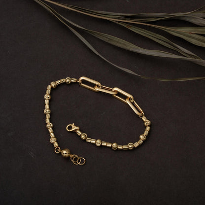 14K Yellow Gold Italian Hoop ID Bracelet