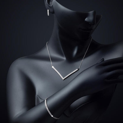 14K Yellow Gold Honeysuckle Tennis Cubic Zirconia Jewelry Set