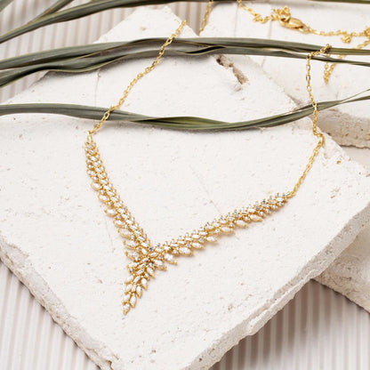 14K Two-Tone Gold Honeysuckle Cubic Zirconia Engagement Set