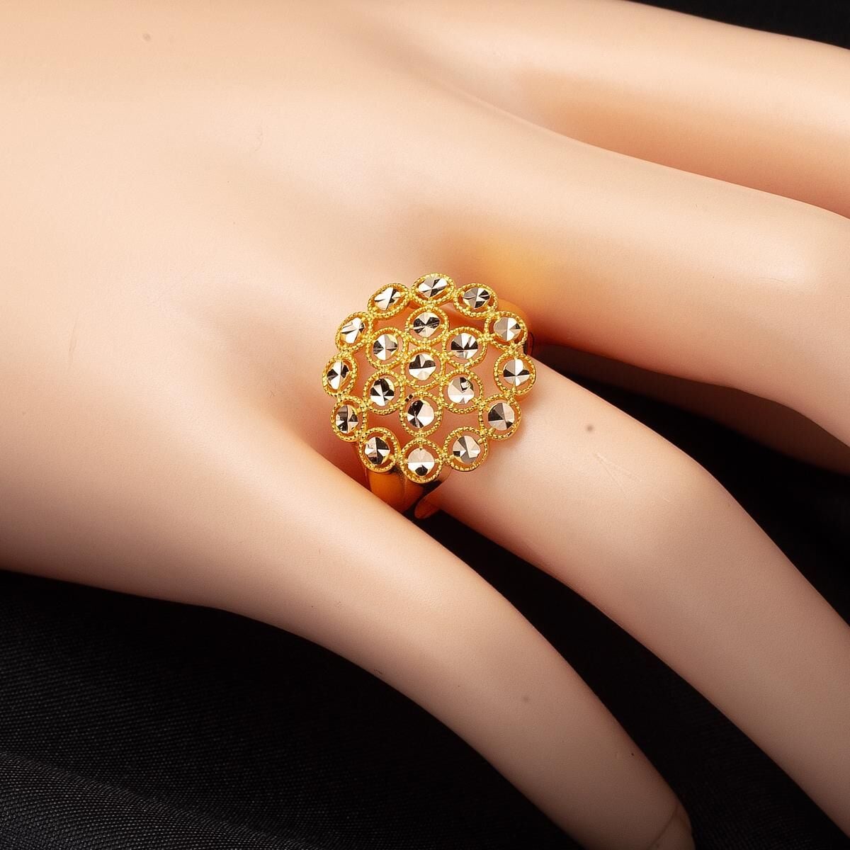 14K Yellow Gold Harem 3-Piece Cubic Zirconia Jewelry Set