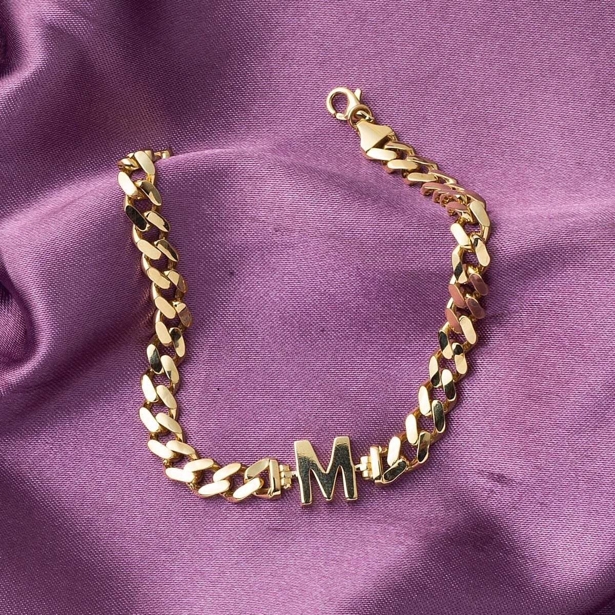 14K Yellow Gold Initial Bracelet