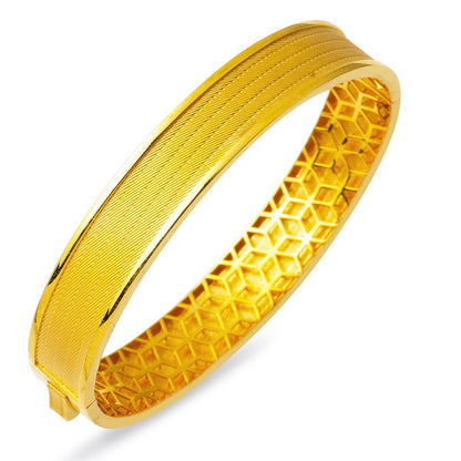 22K Yellow Gold Mesh Hinged Cuff Bangle (20.79 g)